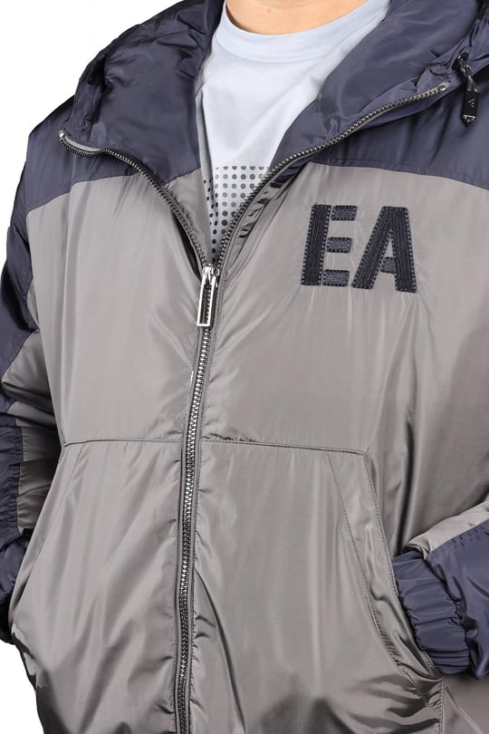 Emporio Armani Emporıo Armani Erkek Kapşonlu Logolu Fermuar Günlük Lacivert Mont 6L1BH8 1NQTZ-09F1