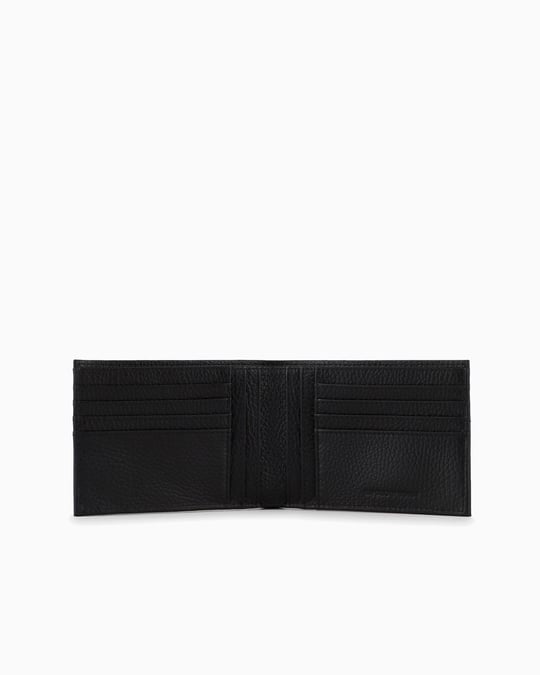 EMPORIO ARMANI Emporıo Armani Erkek Kapamasız Bölmeli Deri Siyah Cüzdan Y4R166 Y068E-80001