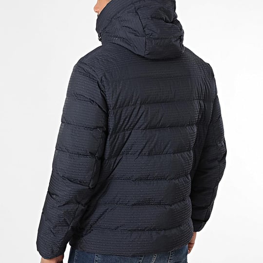 Emporio Armani Emporıo Armani Erkek Kapüşonlu Yaka % 100 Kuş Tüyü Kapitoneli Lacivert Mont EM003043 AF15384-UB118