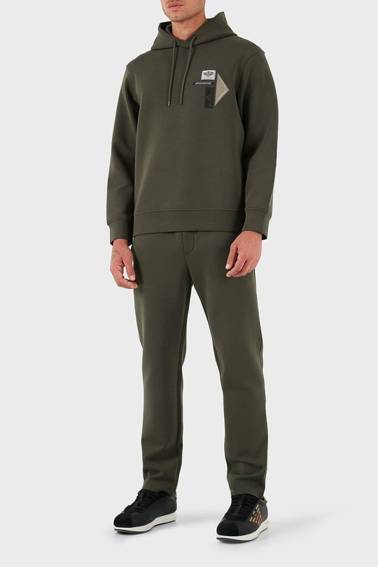 Emporio Armani Emporıo Armani Erkek Kapşonlu Yaka Uzun Kol Pamuklu Regular Fit Yeşil Sweatshirt EM003587 AF10013-U8120