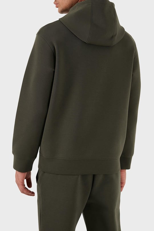 Emporio Armani Emporıo Armani Erkek Kapşonlu Yaka Uzun Kol Pamuklu Regular Fit Yeşil Sweatshirt EM003587 AF10013-U8120