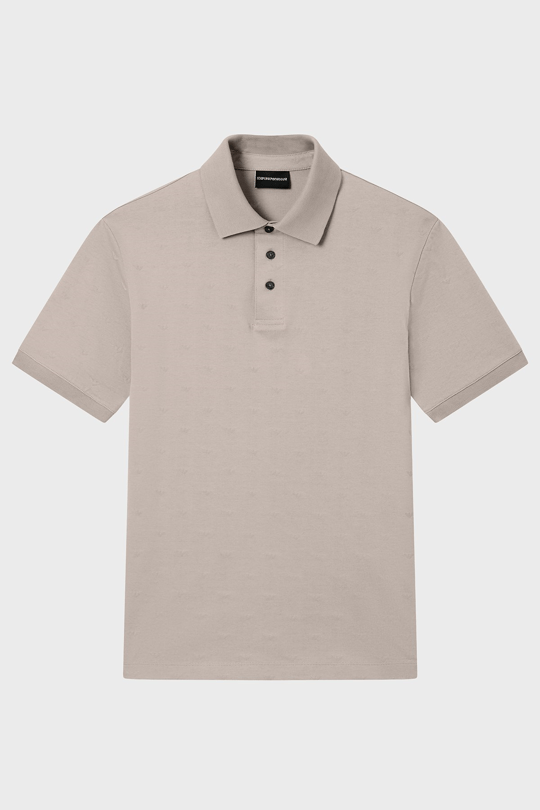 Emporio Armani Emporıo Armani Erkek Kısa Kol Pamuklu Regular Fit Gri Polo Yaka T-Shirt EM004912 AF10762-F6219
