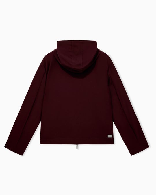 Emporio Armani Emporıo Armani Erkek Kuş ve Kaz Tüyü Dolgulu Normal Kesim Kapüşonlu Uzun Kollu Bordo Ceket EM006752 AF28011-UA331