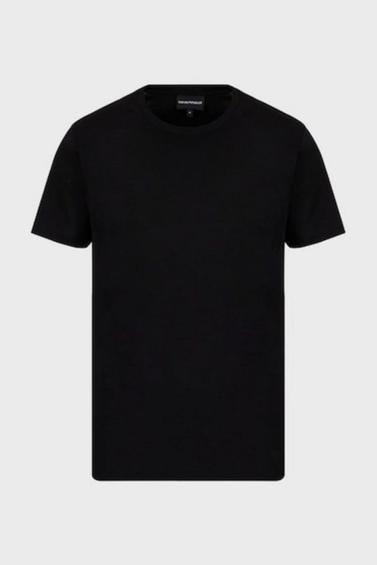 Emporio Armani Emporıo Armani Erkek Logolu Kısa Kollu Pamuklu Siyah T-Shirt 8N1T84 1JQ3Z-0999