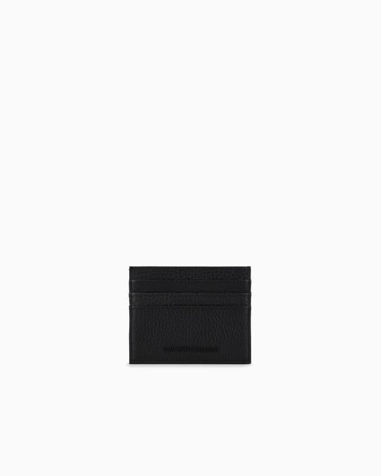 EMPORIO ARMANI Emporıo Armani Erkek Logolu İç Bölmeli Siyah Kartlık Y4R173 Y068E-80001