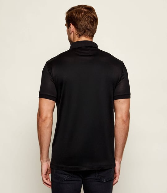 Emporio Armani Emporıo Armani Erkek Logolu Kısa Kollu Pamuklu Siyah Polo Yaka T-Shirt 8N1F98 1JUVZ-0920