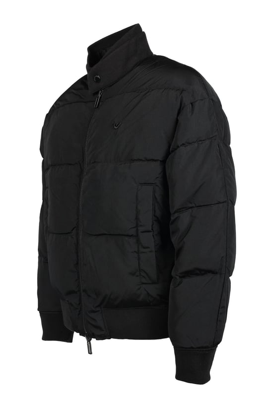 Emporio Armani Emporıo Armani Erkek Logolu Fermuar Kapamalı Cepli Kışlık Siyah Mont 6R1B75 1NFEZ-0999