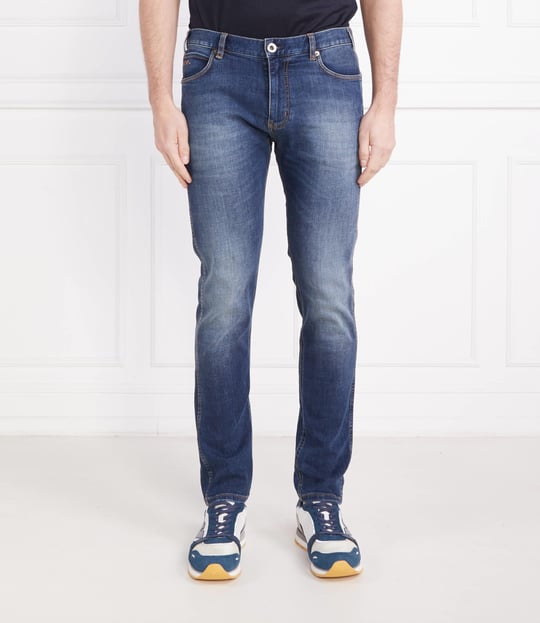 Emporio Armani Emporıo Armani Erkek Logolu 5 Cepli Denim Mavi Jeans 3R1J16 1D0BZ-0942