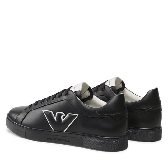 Emporio Armani Emporıo Armani Erkek Logolu Bağcıklı Günlük Kullanım Siyah Sneaker X4X598 XN633-K001