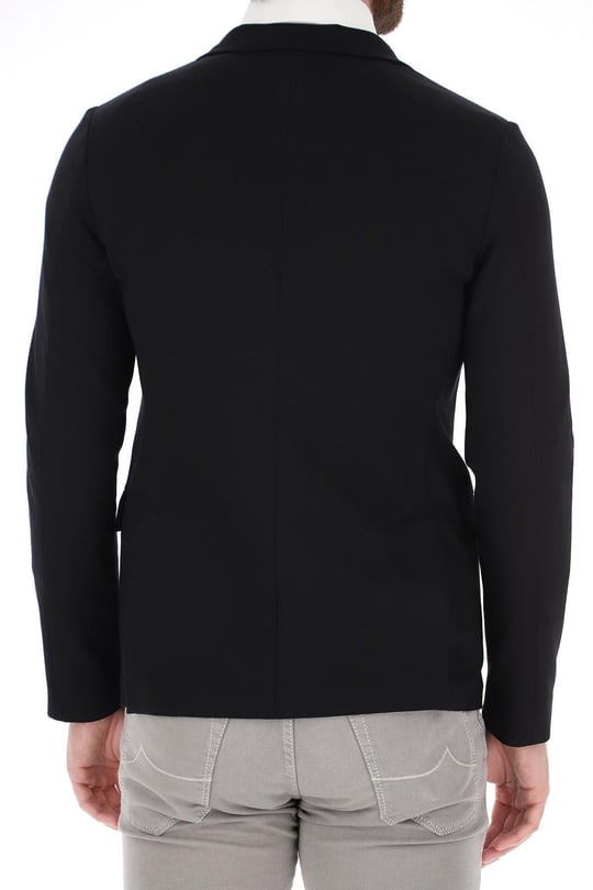 Emporio Armani Emporıo Armani Erkek Logolu Günlük Kullanım Uzun Kollu Siyah Ceket 8N1G81 1JEZZ-0999