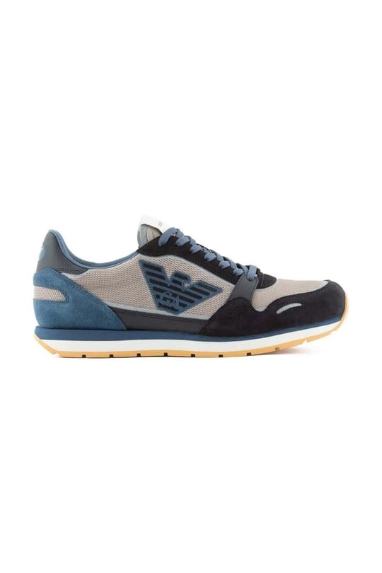 Emporio Armani Emporıo Armani Erkek Logolu Normal Kalıp Bağcıklı Günlük Bej2 Sneaker X4X537 XN730-T085
