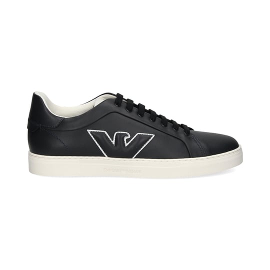 Emporio Armani Emporıo Armani Erkek Logolu Bağcıklı Günlük Kullanım Lacivert-Beyaz Sneaker X4X598 XN633-K568