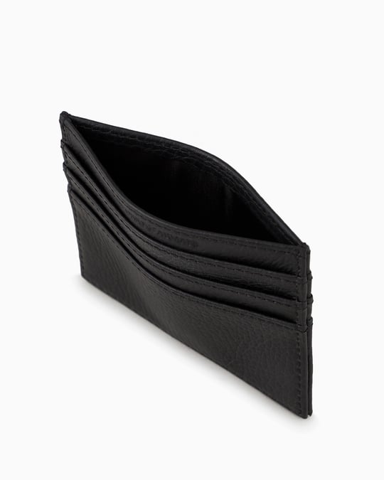 EMPORIO ARMANI Emporıo Armani Erkek Logolu İç Bölmeli Siyah Kartlık Y4R173 Y068E-80001