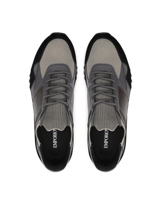 Emporio Armani Emporıo Armani Erkek Logolu Bağcıklı Günlük Kullanım Gri Sneaker X4X616 XN632-T426