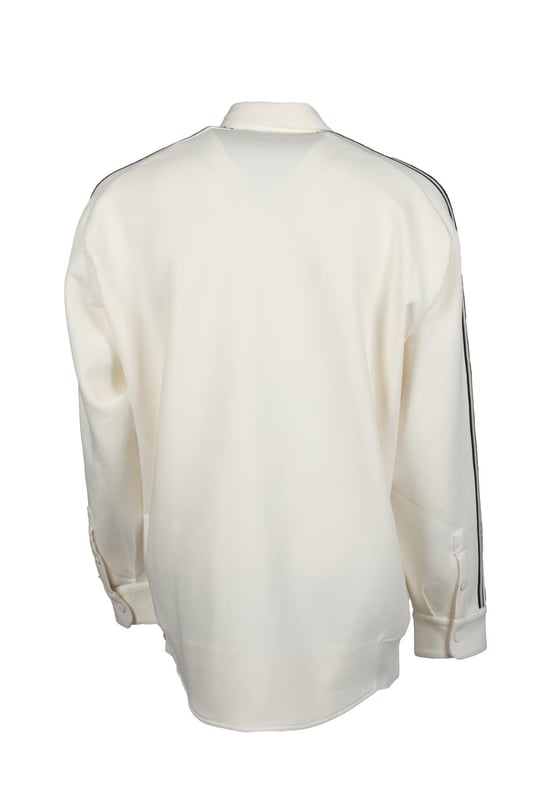 Emporio Armani Emporıo Armani Erkek Marka Logolu Düğmeli Gömlek Yaka Uzun Kollu Ekru Sweatshirt 6R1MF4 1JHSZ-0128