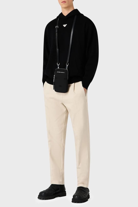 Emporio Armani Emporıo Armani Erkek Marka Logo Detaylı Kapşonlu İpli F008 Kazak 6R1MX7 1MNBZ-F008