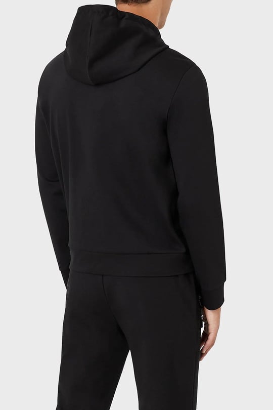 Emporio Armani Emporıo Armani Erkek Marka Logolu Uzun Kollu Rahat Siyah Sweatshirt 8N1MG0 1JBTZ-SIY