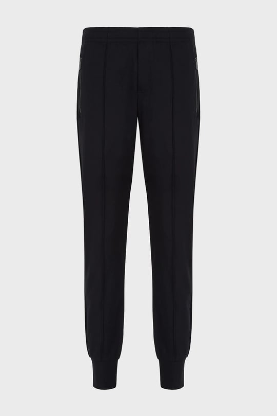 Emporio Armani Emporıo Armani Erkek Marka Logo Detaylı Lastik Bel ve Bilek Lacivert Pantolon 8N1P72 1JBTZ-0920