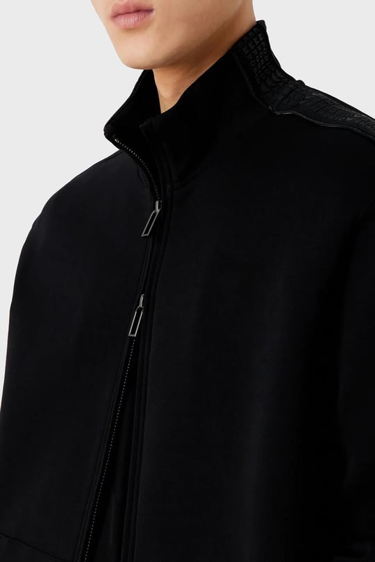 Emporio Armani Emporıo Armani Erkek Marka Logolu Uzun Kollu Rahat Siyah Sweatshirt 6R1MF1 1JHSZ-0999