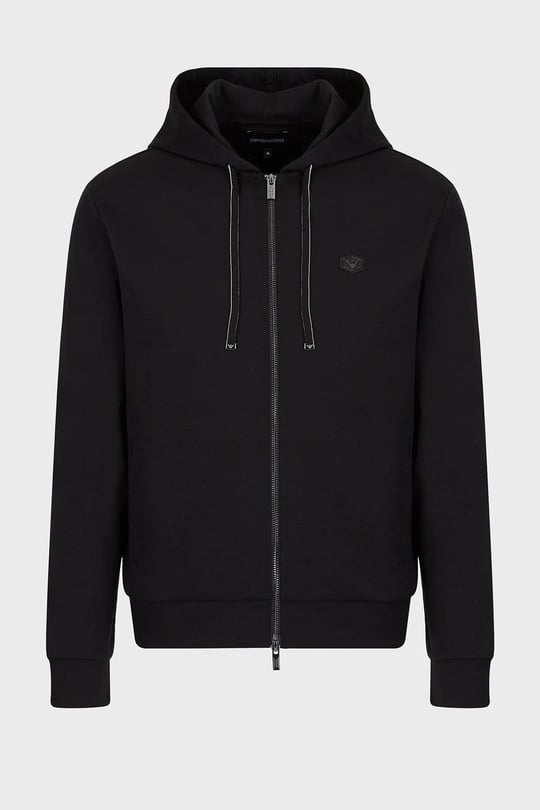 Emporio Armani Emporıo Armani Erkek Marka Logolu Uzun Kollu Rahat Siyah Sweatshirt 8N1MG0 1JBTZ-SIY