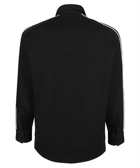 Emporio Armani Emporıo Armani Erkek Marka Logolu Düğmeli Gömlek Yaka Uzun Kollu Siyah Sweatshirt 6R1MF4 1JHSZ-0999