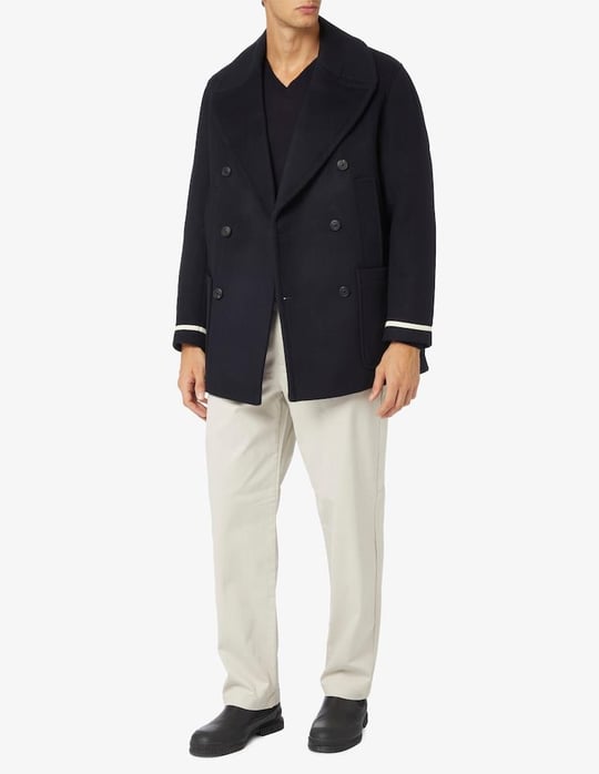 Emporio Armani Emporıo Armani Erkek Marka Logolu Uzun Kollu Rahat Lacivert Kaban 6R1B91 1NMYZ-0920