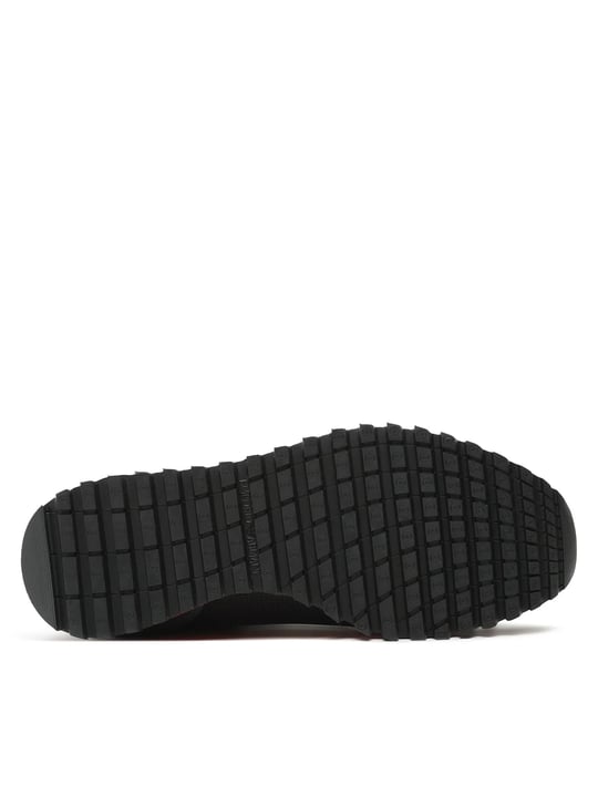 Emporio Armani Emporıo Armani Erkek Marka Logolu Bağcıklı Kaydırmaz Tabanlı Günlük Kırmızı Sneaker X4X583 XN647-M651