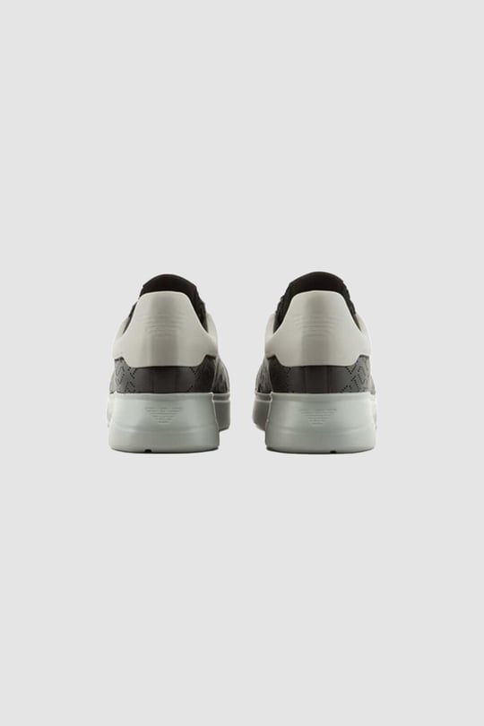 Emporio Armani Emporıo Armani Erkek Marka Logolu Bağcıklı Kaydırmaz Tabanlı Günlük Siyah Sneaker X4X635 XN889-R625