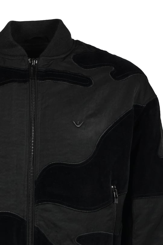 Emporio Armani Emporıo Armani Erkek Marka Logo Detaylı Fermuarlı Çok Cepli Siyah Mont 6R1B99 1NIMZ-0999