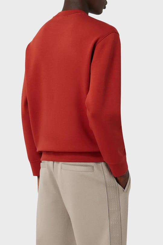 Emporio Armani Emporıo Armani Erkek Marka Logolu Uzun Kollu Rahat Kırmızı Sweatshirt 6R1ME7 1JHSZ-0454