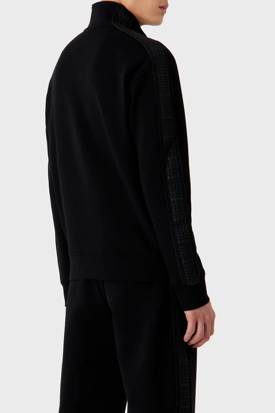 Emporio Armani Emporıo Armani Erkek Marka Logolu Uzun Kollu Rahat Siyah Sweatshirt 6R1MF1 1JHSZ-0999