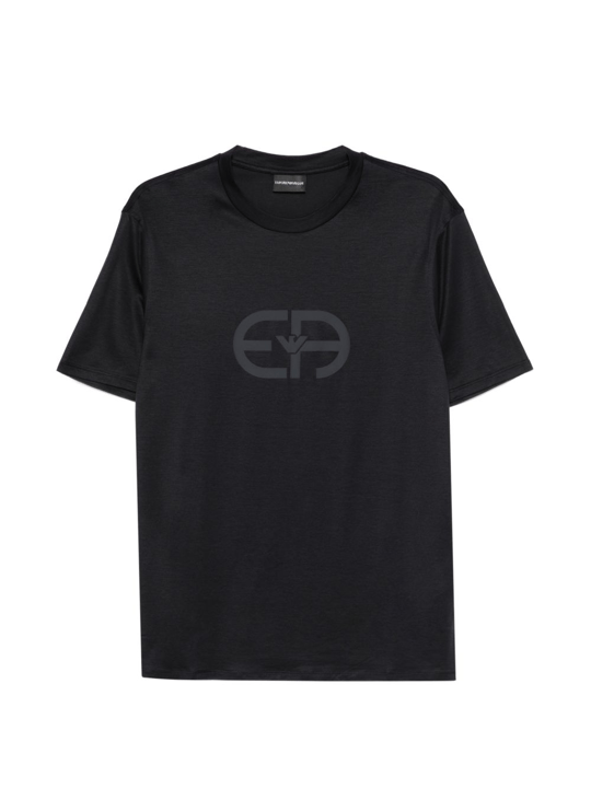 Emporio Armani Emporıo Armani Erkek Normal Kesim Yuvarlak Yakalı Logo Desenli Kısa Kollu Lacivert T-Shirt EM004581 AF10017-UB118