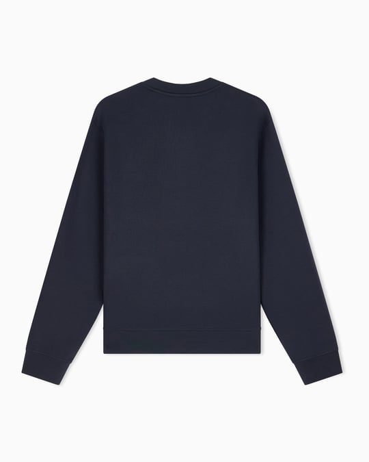 Emporio Armani Emporıo Armani Erkek Normal Kalıp Yuvarlak Yakalı Logo Detaylı Pamuklu Çift Jarse Kumaşlı Siyah Sweatshirt EM007352 AF10013-MB844