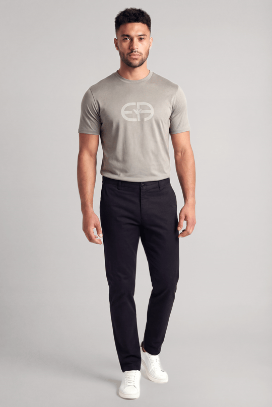 Emporio Armani Emporıo Armani Erkek Normal Kesim Yuvarlak Yakalı Logo Desenli Kısa Kollu Gri T-Shirt EM004581 AF10017-U8049