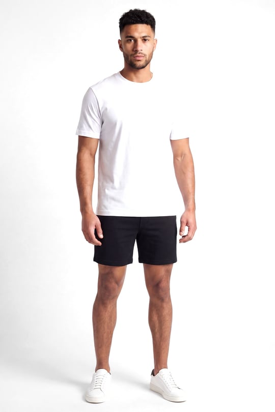 Emporio Armani Emporıo Armani Erkek Normal Kalıp Beli Lastikli Pamuklu Siyah Şort EM006207 AF24380-UC001