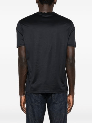 Emporio Armani Emporıo Armani Erkek Normal Kesim Yuvarlak Yakalı Logo Desenli Kısa Kollu Lacivert T-Shirt EM004581 AF10017-UB118