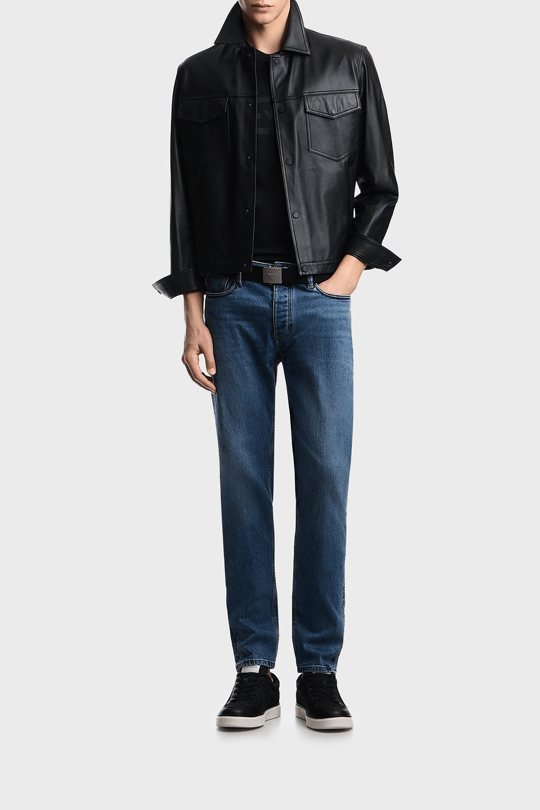 Emporio Armani Emporıo Armani Erkek Normal Kesim Yuvarlak Yakalı Logo Desenli Kısa Kollu Siyah T-Shirt EM004581 AF10017-UC001