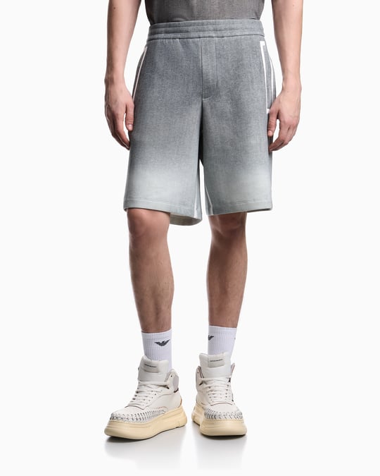 Emporio Armani Emporıo Armani Erkek Normal Kesim Elastik Bel Bantlı Çift Jarse Kumaş Gri Şort & Bermuda EM005193 AF10013-FB488