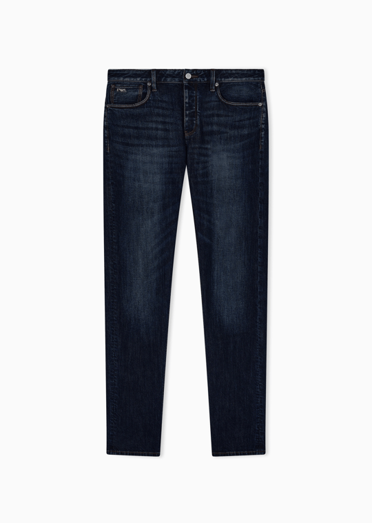 Emporio Armani Emporıo Armani Erkek Normal Bel Slim Fit Dar Paça Mavi Jeans EM000668 AF22251-MB001