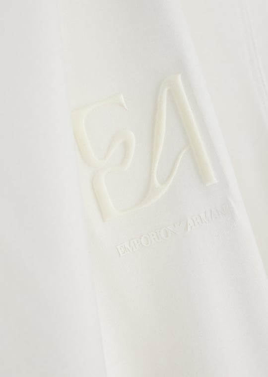 Emporio Armani Emporıo Armani Erkek Normal Kalıp Yuvarlak Yakalı Logo Kabartmalı Kısa Kollu Beyaz T-Shirt EM006766 AF10017-M0494