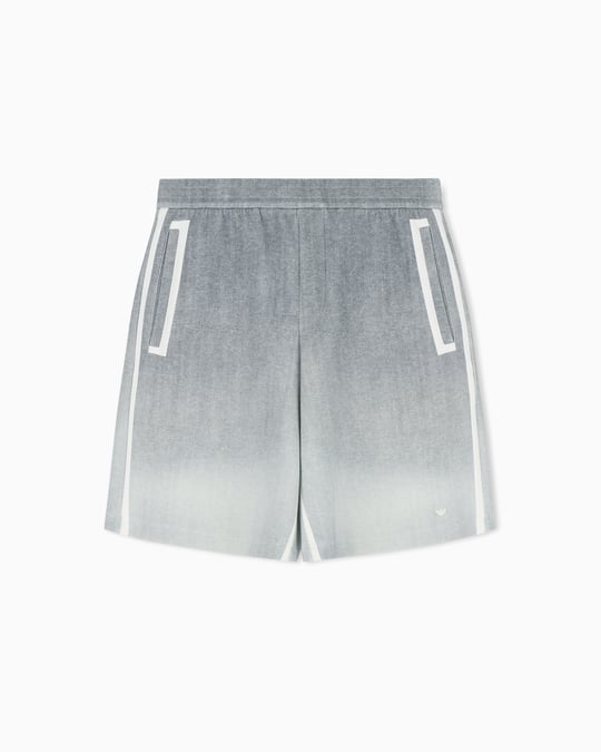 Emporio Armani Emporıo Armani Erkek Normal Kesim Elastik Bel Bantlı Çift Jarse Kumaş Gri Şort & Bermuda EM005193 AF10013-FB488