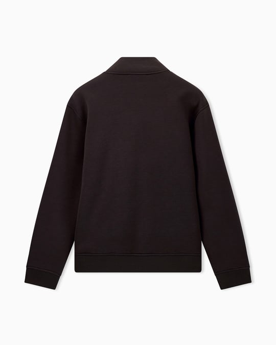 Emporio Armani Emporıo Armani Erkek Normal Kesim Fermuarlı Dik Yakalı Metal Plaka Logolu Uzun Kollu Siyah Ceket EM006821 AF17545-U6030