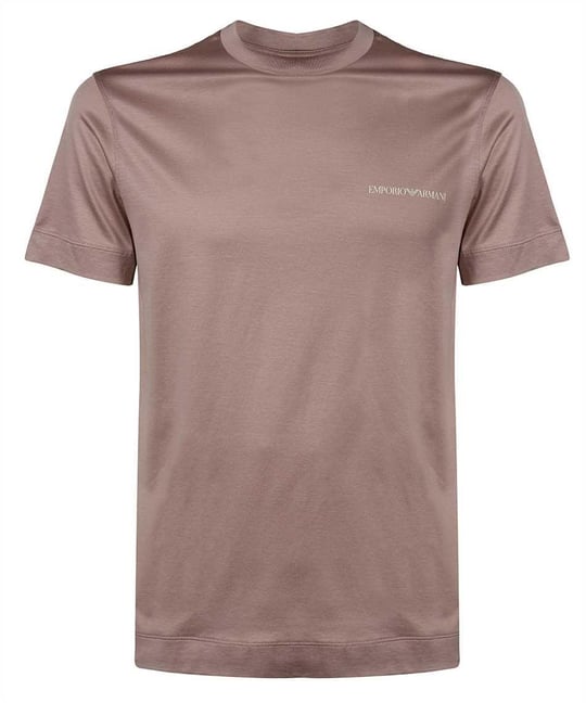 Emporio Armani Emporıo Armani Erkek Pamuklu Marka Logolu Bisiklet Yaka Pembe T-Shirt 3K1TF3 1JUVZ-306