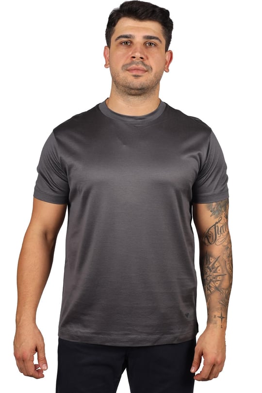 Emporio Armani Emporıo Armani Erkek Pamuklu Jersey Kumaş Marka Logolu Metal T-Shirt 8N1TE8 1JUVZ-0651