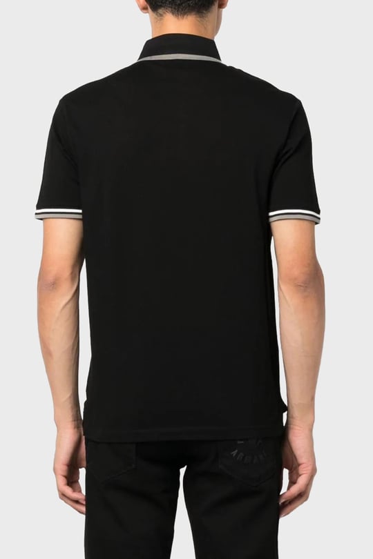 Emporio Armani Emporıo Armani Erkek Pamuklu Kısa Kollu Günlük Siyah Polo Yaka T-Shirt 6R1F82 1JTKZ-0999