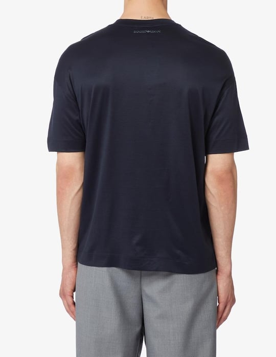Emporio Armani Emporıo Armani Erkek Pamuklu Kısa Kollu Yuvarlak Yaka Lacivert T-Shirt 6R1TB3 1JUVZ-0920