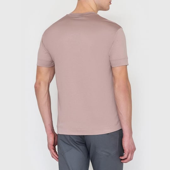 Emporio Armani Emporıo Armani Erkek Pamuklu Marka Logolu Bisiklet Yaka Pembe T-Shirt 3K1TF3 1JUVZ-306