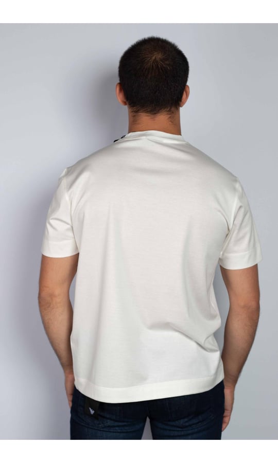 Emporio Armani Emporıo Armani Erkek Pamuklu Yuvarlak Yaka Marka Logolu 0166 T-Shirt 6R1TDI 1JUVZ-0166