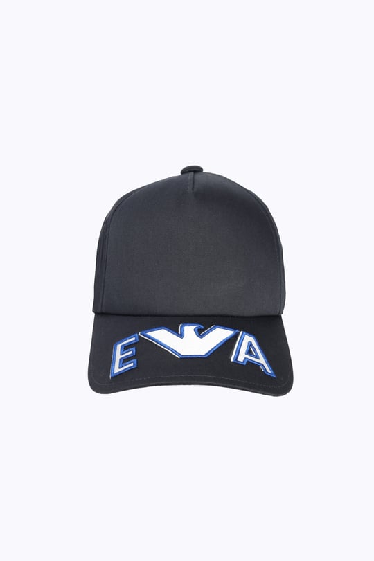 Emporio Armani Emporıo Armani Erkek Pamuklu İşleme Logo Detaylı Kanvas MB597 Spor Şapka EM004846 AF23344-MB597