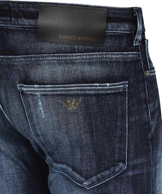 Emporio Armani Emporıo Armani Erkek Pamuk Karşımlı Dar Kesim Mavi Jeans 3R1J06 1D39Z-0942